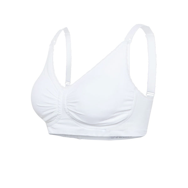 Carriwell Maternity & Nursing Bra with Padded  Carri-Gel support - White