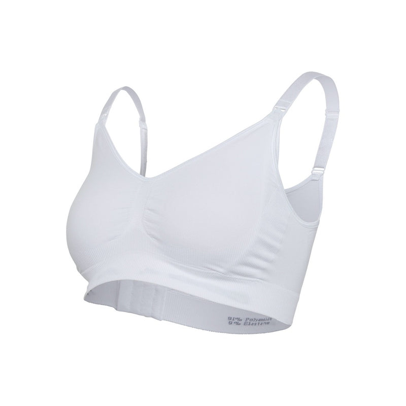 Carriwell Seamless Organic Cotton Nursing Bra White