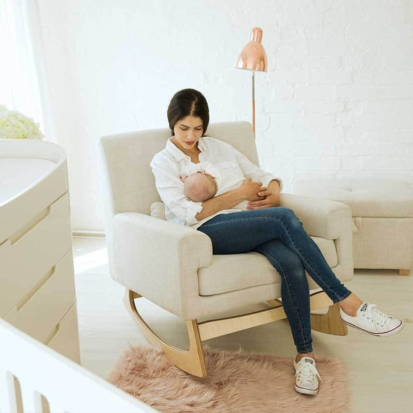 Gaia Serena Rocking Feeding chair - Oatmeal