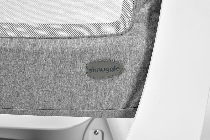 Shnuggle Air Bedside Crib Dove Grey