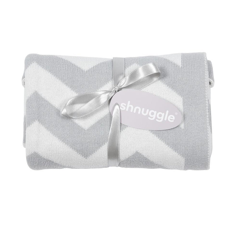 Shnuggle Luxury Knitted Blanket - Chevron